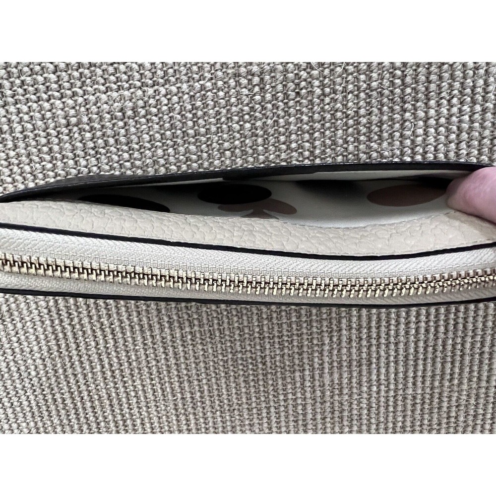 NEW Kate Spade Grove Court Lacey Zippy Zip Around Wallet Bag Ivory Pearl Black 2 - Picture 11 of 12